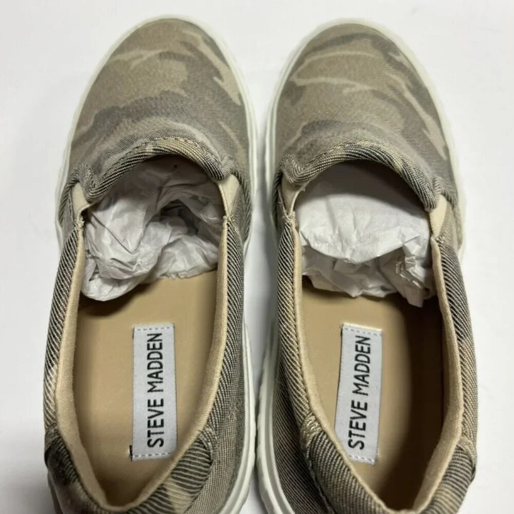 Steve Madden Women's Swiftly Slip On Sneaker Camo Size 8.5 M